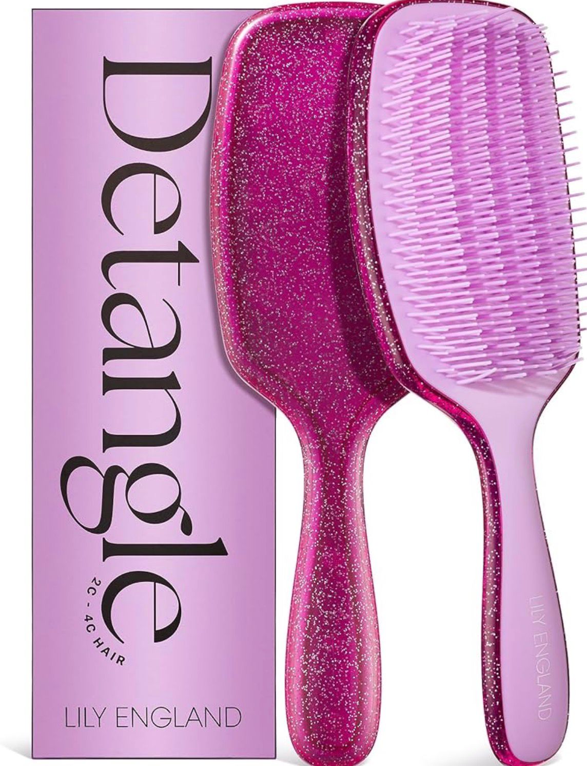 Lily England Cepillo Desenredante Detangle – Cabello Rizado 2C-4C
