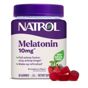 Natrol Melatonina 10 mg – 90 Gomitas Sabor Fresa