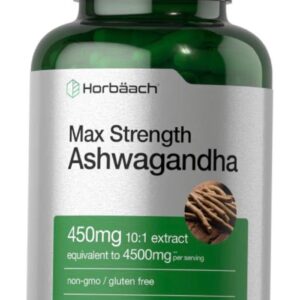 Horbäach Max Strength Ashwagandha 450mg 120 Cápsulas