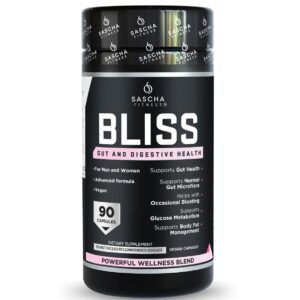 Sascha Fitness Bliss Gut and Digestive Health 90 Cápsulas
